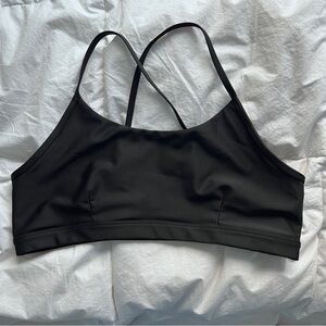 ALO Yoga Midnight Black Strappy Bra